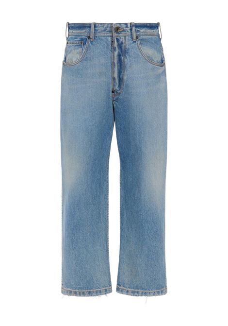 cropped straight leg jeans man blue MAISON MARGIELA | S50LA0245 S30561987